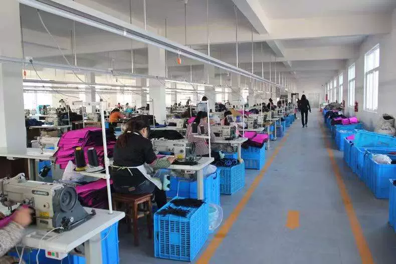 HappySport sewing workshop with workers